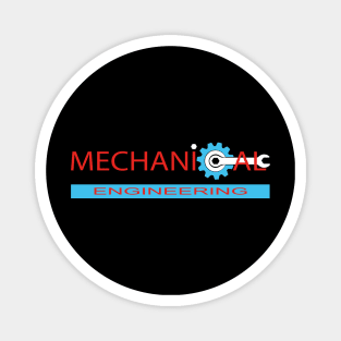 Mechanical engineering text mechanics logo Magnet